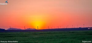 احمدآباد مستوفی، شهر هنرنمایی غروب آفتاب