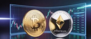 تغییر ناگهانی قیمت بیت کوین و اتریوم