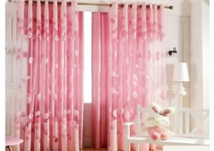 The latest curtain model for the year 1404 for the girl's bedroom