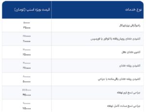 خدمات کشیدن دندان و عکس گرفتن فک کامل در گلبهار